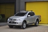 Рейлинги из алюминиевых труб Maxport Black/Chrome Mitsubishi L200 с 2015-