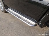 Пороги с площадкой 60,3 мм. Mitsubishi L200 с 2015-