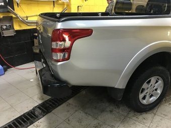 Бампер задний усиленный Mitsubishi L200 с 2015-