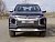 Защита переднего бампера (нижняя, овальная с ДХО) 75х42 мм. Mitsubishi L200 с 2015-