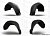 Подкрылки комплект (4 шт.) Mitsubishi L200 с 2015-