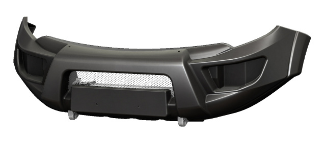 Бампер передний усиленный с площадкой под лебедку Mitsubishi L200 с 2015-