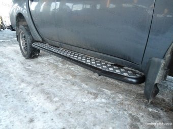 Пороги усиленные для пикапа Mitsubishi L200 с 2015-