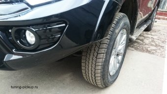 Бампер передний усиленный с площадкой под лебедку Mitsubishi L200 с 2015-